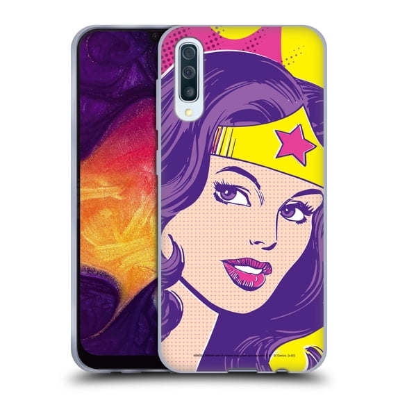 Head Case Designs Officially Licensed Wonder Woman DC Comics Vintage Art Pop Art Soft Gel Case Compatible with Samsung Galaxy A50/A30s (2019)