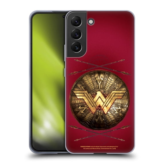 Head Case Designs Officially Licensed Wonder Woman Movie Logos Shield And Arrows Soft Gel Case Compatible with Samsung Galaxy S22+ 5G