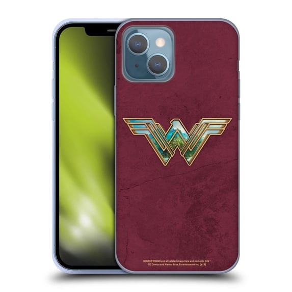 Head Case Designs Officially Licensed Wonder Woman Movie Logos Themiscyra Soft Gel Case Compatible with Apple iPhone 13