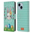 thumbnail image 1 of Head Case Designs Officially Licensed emoji® Easter Be Hoppy Leather Book Wallet Case Cover Compatible with Apple iPhone 14 Plus, 1 of 6