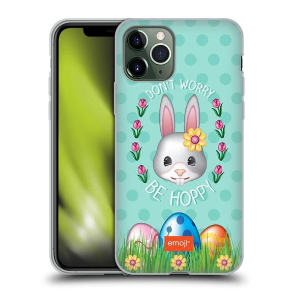 Head Case Designs Officially Licensed emoji® Easter Be Hoppy Soft Gel Case Compatible with Apple iPhone 11 Pro