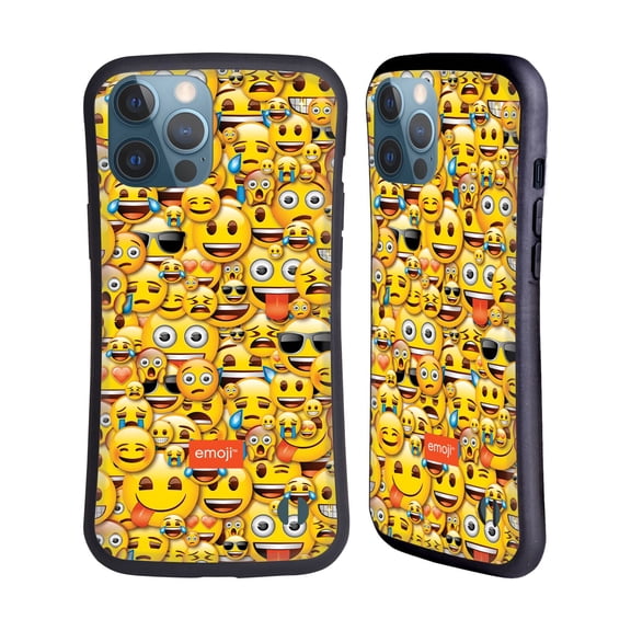 Head Case Designs Officially Licensed emoji® Full Patterns Smileys Hybrid Case Compatible with Apple iPhone 13 Pro Max