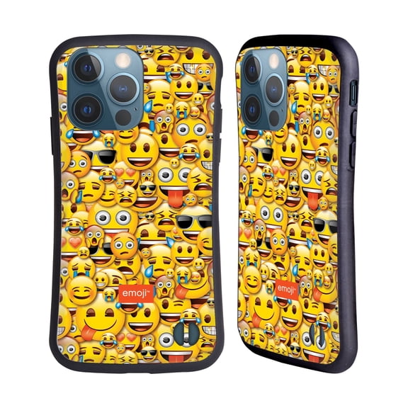 Head Case Designs Officially Licensed emoji® Full Patterns Smileys Hybrid Case Compatible with Apple iPhone 13 Pro
