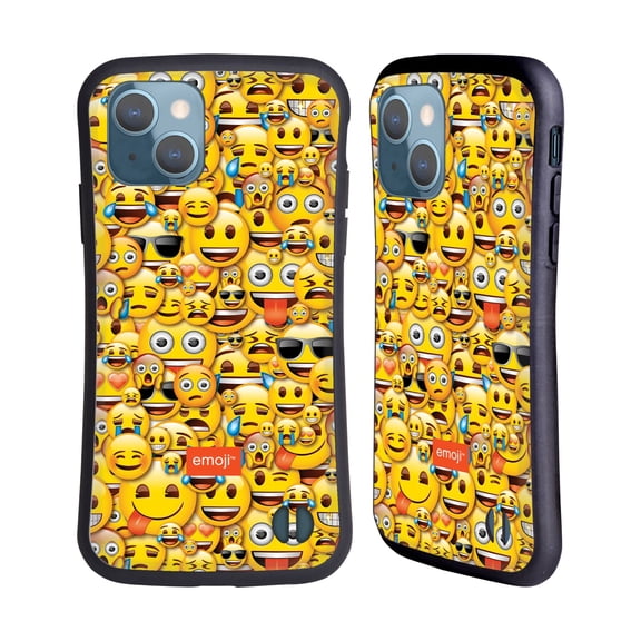Head Case Designs Officially Licensed emoji® Full Patterns Smileys Hybrid Case Compatible with Apple iPhone 13