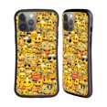 thumbnail image 1 of Head Case Designs Officially Licensed emoji® Full Patterns Smileys Hybrid Case Compatible with Apple iPhone 14 Pro Max, 1 of 7