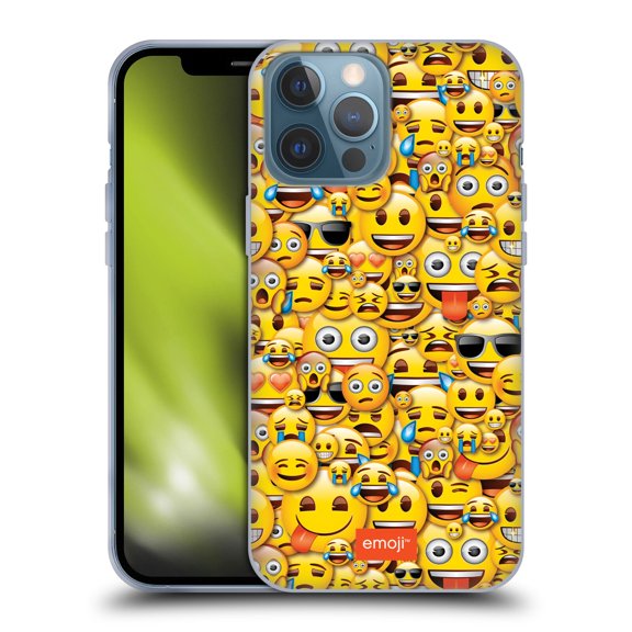 Head Case Designs Officially Licensed emoji® Full Patterns Smileys Soft Gel Case Compatible with Apple iPhone 13 Pro Max