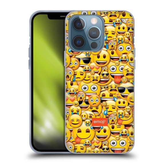 Head Case Designs Officially Licensed emoji® Full Patterns Smileys Soft Gel Case Compatible with Apple iPhone 13 Pro