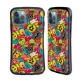 thumbnail image 1 of Head Case Designs Officially Licensed emoji® Graffiti Colours Hybrid Case Compatible with Apple iPhone 12 / iPhone 12 Pro, 1 of 7