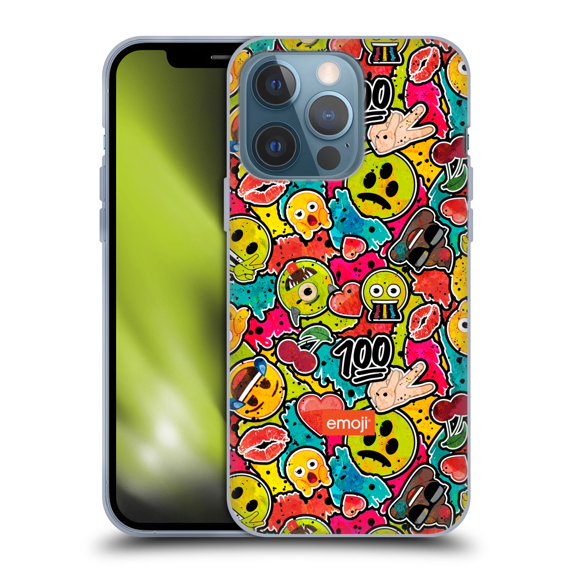 Head Case Designs Officially Licensed emoji® Graffiti Colours Soft Gel Case Compatible with Apple iPhone 13 Pro