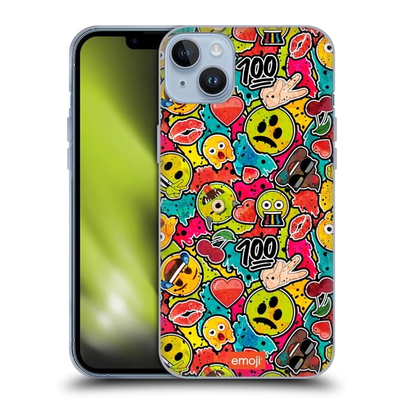 Head Case Designs Officially Licensed emoji® Graffiti Colours Soft Gel Case Compatible with Apple iPhone 14 Plus