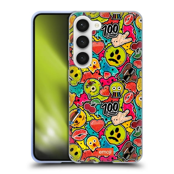 Head Case Designs Officially Licensed emoji® Graffiti Colours Soft Gel Case Compatible with Samsung Galaxy S23 5G