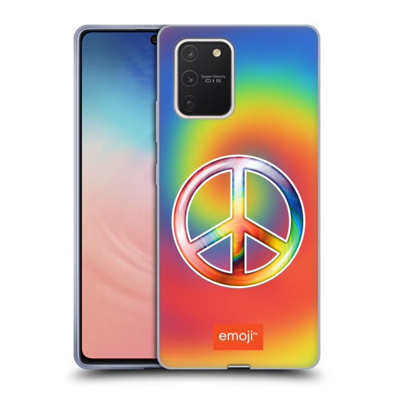 Head Case Designs Officially Licensed emoji® Hippie Chic Peace Sign Soft Gel Case Compatible with Samsung Galaxy S10 Lite