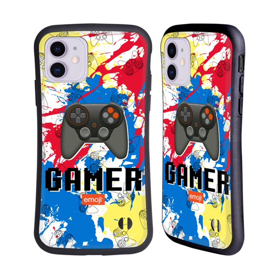Head Case Designs Officially Licensed emoji® Trendy Gamer Hybrid Case Compatible with Apple iPhone 11