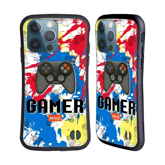 Head Case Designs Officially Licensed emoji® Trendy Gamer Hybrid Case Compatible with Apple iPhone 13 Pro