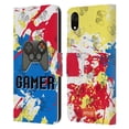 thumbnail image 1 of Head Case Designs Officially Licensed emoji® Trendy Gamer Leather Book Wallet Case Cover Compatible with Apple iPhone XR, 1 of 6