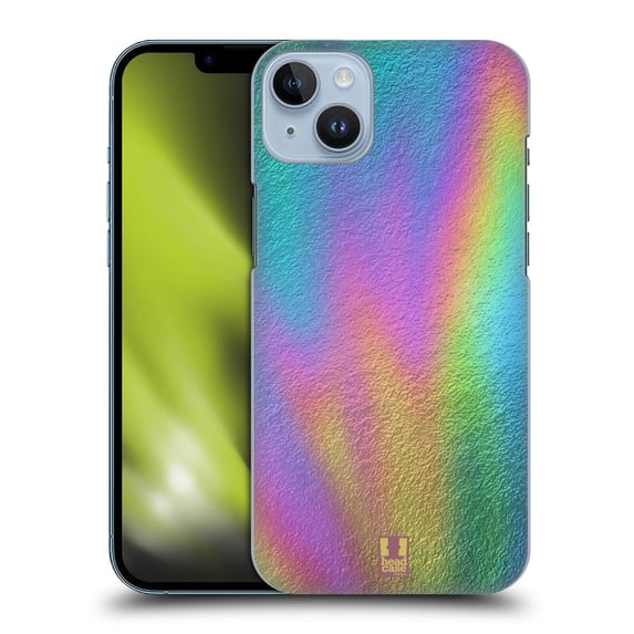 Head Case Designs Oil Slick Prints Foil Hard Back Case Compatible with Apple iPhone 14 Plus