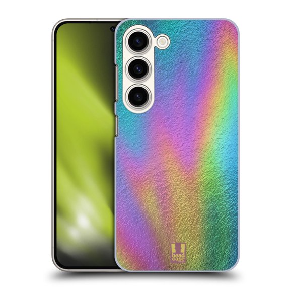 Head Case Designs Oil Slick Prints Foil Hard Back Case Compatible with Samsung Galaxy S23 5G