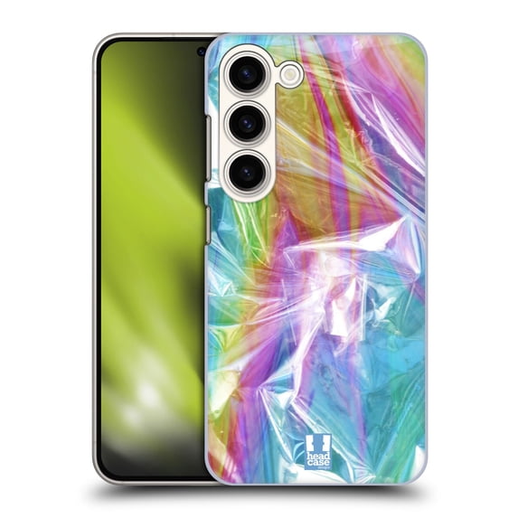 Head Case Designs Oil Slick Prints Iridescent Hard Back Case Compatible with Samsung Galaxy S23 5G