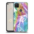 thumbnail image 1 of Head Case Designs Oil Slick Prints Iridescent Soft Gel Case Compatible with Google Pixel 4a, 1 of 7