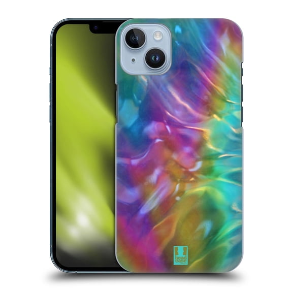Head Case Designs Oil Slick Prints Reflection Hard Back Case Compatible with Apple iPhone 14 Plus