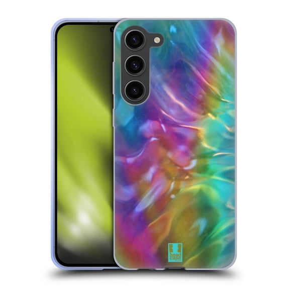 Head Case Designs Oil Slick Prints Reflection Soft Gel Case Compatible with Samsung Galaxy S23+ 5G