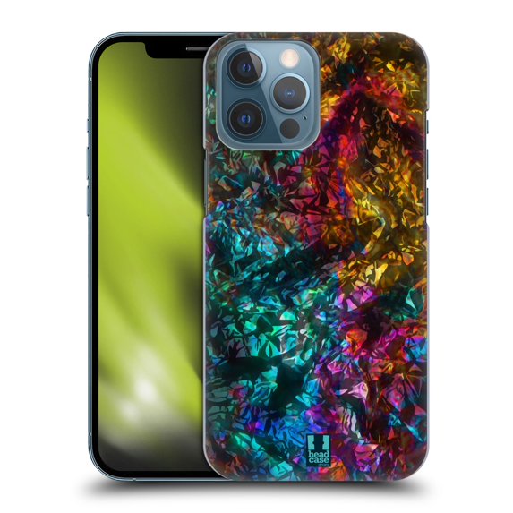 Head Case Designs Oil Slick Prints Rock Hard Back Case Compatible with Apple iPhone 13 Pro Max