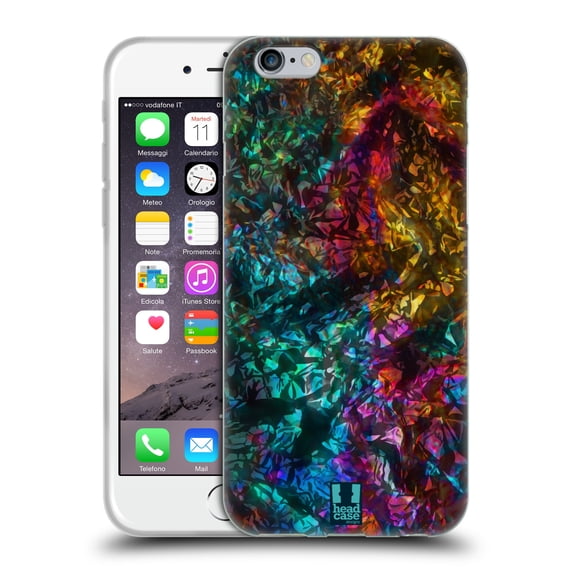 Head Case Designs Oil Slick Prints Rock Soft Gel Case Compatible with Apple iPhone 6 / iPhone 6s