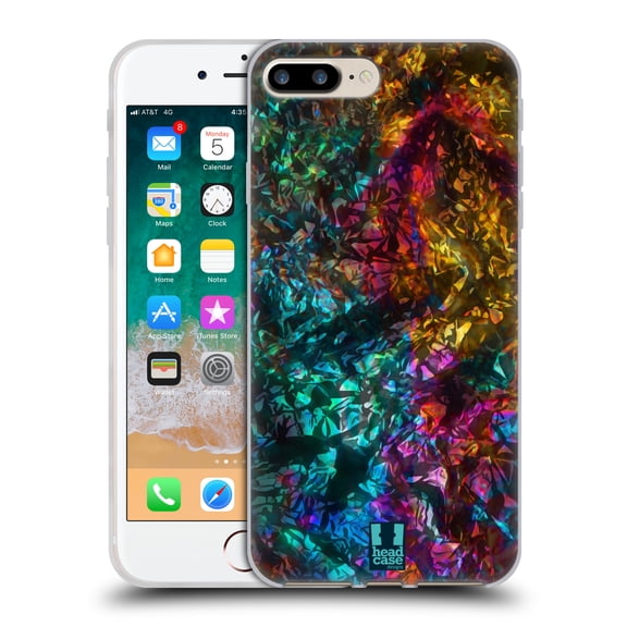 Head Case Designs Oil Slick Prints Rock Soft Gel Case Compatible with Apple iPhone 7 Plus / iPhone 8 Plus
