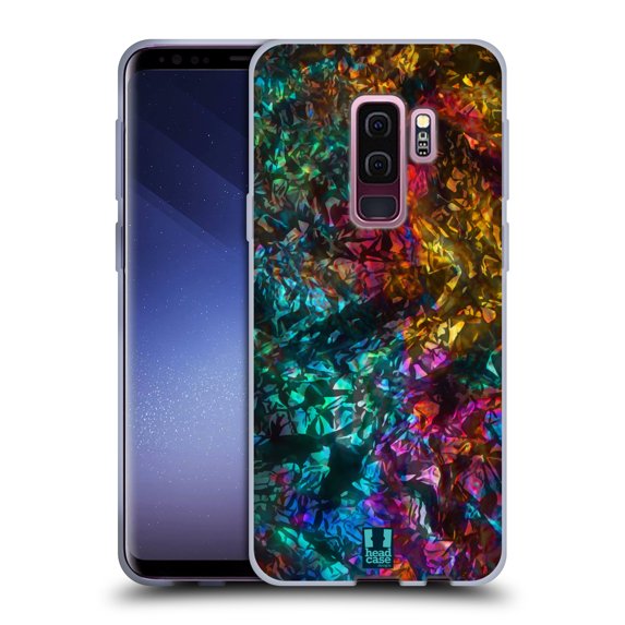 Head Case Designs Oil Slick Prints Rock Soft Gel Case Compatible with Samsung Galaxy S9+ / S9 Plus