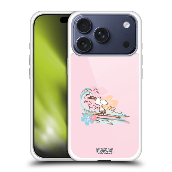 Head Case Designs Peanuts Beach Snoopy Surf Soft Gel Case for Apple iPhone 17 Pro
