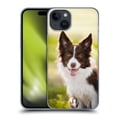 thumbnail image 1 of Head Case Designs Popular Dog Breeds Brown Border Collie In Summer Hard Back Case Compatible with Apple iPhone 15 Plus, 1 of 7