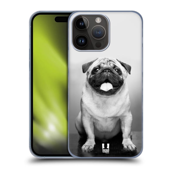 Head Case Designs Popular Dog Breeds Cute Male Pug Hard Back Case Compatible with Apple iPhone 15 Pro Max