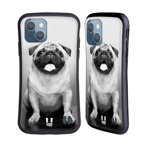 Head Case Designs Popular Dog Breeds Cute Male Pug Hybrid Case Compatible with Apple iPhone 13
