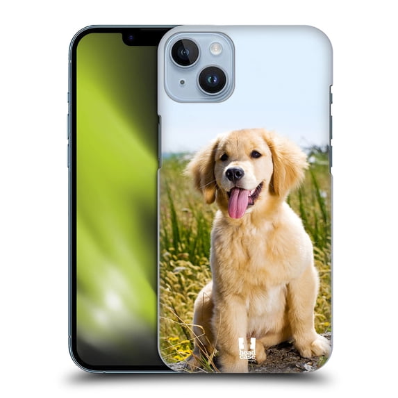 Head Case Designs Popular Dog Breeds Golden Retriever Puppy Hard Back Case Compatible with Apple iPhone 14 Plus