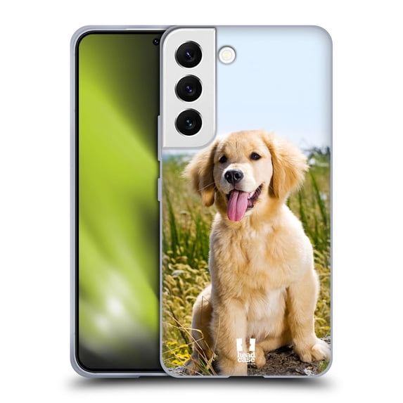 Head Case Designs Popular Dog Breeds Golden Retriever Puppy Soft Gel Case Compatible with Samsung Galaxy S22 5G