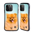 thumbnail image 1 of Head Case Designs Popular Dog Breeds Pomeranian Dog Hybrid Case Compatible with Apple iPhone 15 Pro, 1 of 7