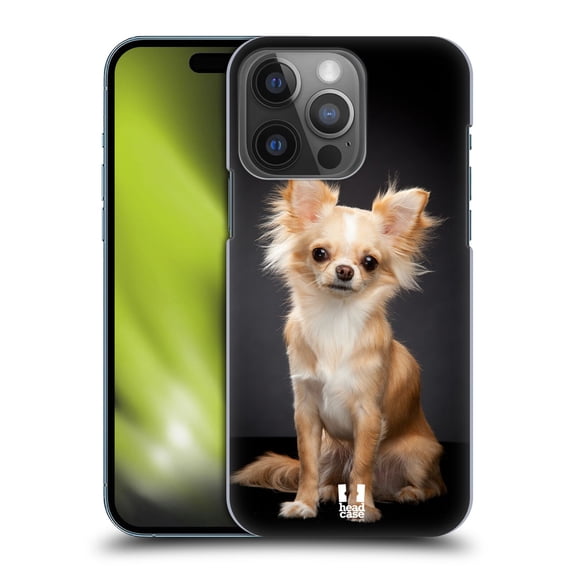 Head Case Designs Popular Dog Breeds Sitting Chihuahua Dog Hard Back Case Compatible with Apple iPhone 14 Pro
