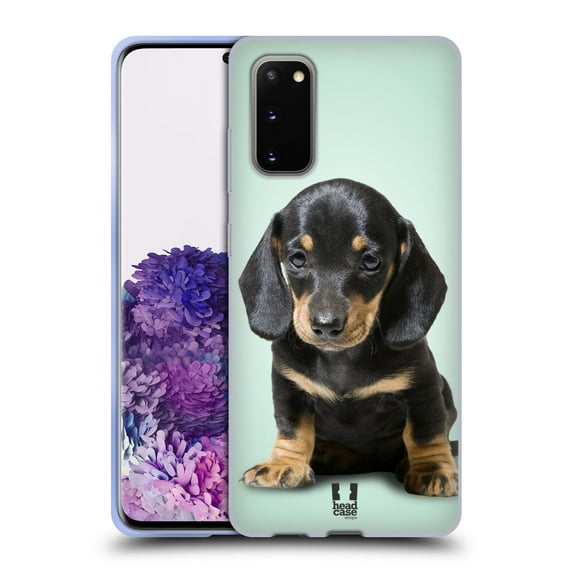 Head Case Designs Popular Dog Breeds Sitting Dachshund Puppy Soft Gel Case Compatible with Samsung Galaxy S20 / S20 5G