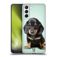 thumbnail image 1 of Head Case Designs Popular Dog Breeds Sitting Dachshund Puppy Soft Gel Case Compatible with Samsung Galaxy S21+ 5G, 1 of 7