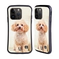 thumbnail image 1 of Head Case Designs Popular Dog Breeds Sitting White Poodle Hybrid Case Compatible with Apple iPhone 15 Pro, 1 of 7