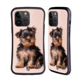 thumbnail image 1 of Head Case Designs Popular Dog Breeds Yorkshire Terrier Puppy Hybrid Case Compatible with Apple iPhone 15 Pro Max, 1 of 7