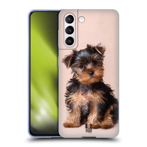 Head Case Designs Popular Dog Breeds Yorkshire Terrier Puppy Soft Gel Case Compatible with Samsung Galaxy S21 5G