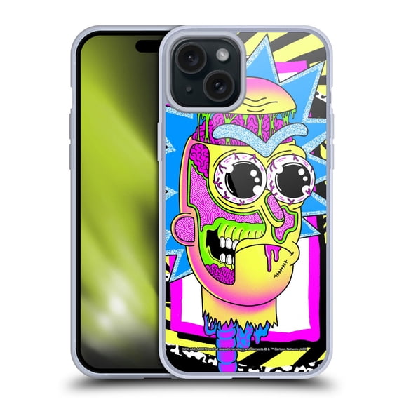Head Case Designs Rick And Morty Season 1 & 2 Graphics Rick Soft Gel Case for Apple iPhone 15 Plus