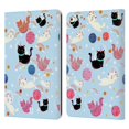 thumbnail image 1 of Head Case Designs Space Unicorns Cat Leather Book Wallet Case Cover Compatible with Apple iPad 9.7 2017 / iPad 9.7 2018, 1 of 6