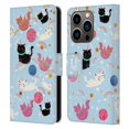thumbnail image 1 of Head Case Designs Space Unicorns Cat Leather Book Wallet Case Cover Compatible with Apple iPhone 14 Pro, 1 of 6