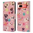 thumbnail image 1 of Head Case Designs Space Unicorns Pug Leather Book Wallet Case Cover Compatible with Google Pixel 7a, 1 of 6