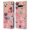 thumbnail image 1 of Head Case Designs Space Unicorns Pug Leather Book Wallet Case Cover Compatible with Samsung Galaxy S10+ / S10 Plus, 1 of 6