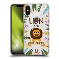 thumbnail image 1 of Head Case Designs Spirit Animal Illustrations Lion Soft Gel Case Compatible with Apple iPhone X / iPhone XS, 1 of 7