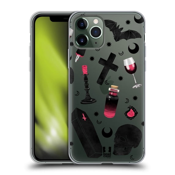 Head Case Designs Spooky Night Vampire Soft Gel Case Compatible with Apple iPhone 11 Pro