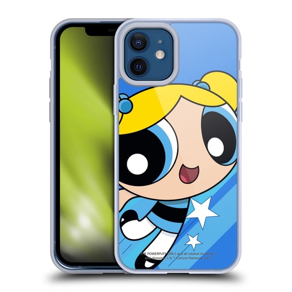 Head Case Designs The Powerpuff Girls Graphics Bubbles Soft Gel Case for Apple iPhone 12 / iPhone 12 Pro